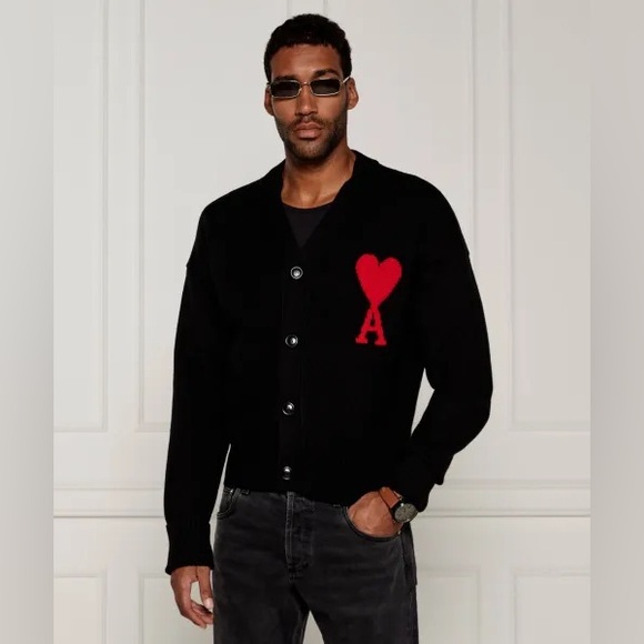 AMI PARISAmi de Coeur Wool Cardigan - gender neutral